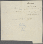 Letter from Marie Joseph Paul Yves Roch Gilbert du Motier, Marquis de Lafayette