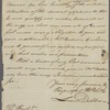 Letter from Lewis Deblois