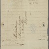 Letter from Lewis Deblois