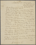 Letter from George William Featherstonhaugh