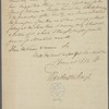 Letter from George William Featherstonhaugh