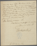 Letter from George William Featherstonhaugh