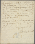 Letter from George William Featherstonhaugh