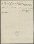 Letter from Henry Clay