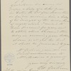 Letter from George Graham