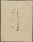 Letter from William T. Barry