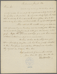 Letter from Francis Preston