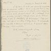 Letter from Andrew Stevenson