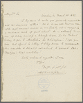 Letter from Andrew Stevenson