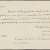 Letter to William Allen