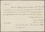 Letter to William Allen