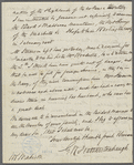 Letter to George William Featherstonhaugh