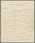 Letter from George William Featherstonhaugh
