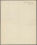 Letter from George William Featherstonhaugh