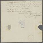 Letter from Joseph Wood