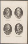 Wellington. Ludwig XVIII. Alexander I. Friedr. Wilhelm III