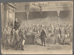 The late Duke of Wellington at the bar of the House of Commons, addressed by the speaker.--(See preceding page)