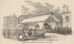 The funeral tent at the Horse Guards.--Troops presenting arms.--(See page 474)