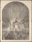 The remains of the Duke of Wellington lying in state in the hall of Chelsea Hospital.--(See preceding page)