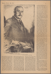 H.G. Wells--he is taking a grip on youth. From a lithograph by Eric Pape
