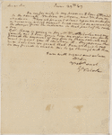 Letter from George Nicholas