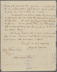Letter from George Lee Turberville