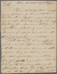 Letter from William Cavenough
