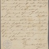 Letter from William Cavenough