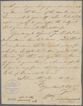 Letter from William Cavenough