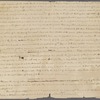 Draft of a letter to unknown correspondent