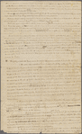 Draft of a letter to unknown correspondent