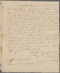 Letter from William Taylor, Jr