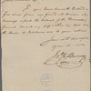 Letter from John H. Barney