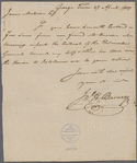 Letter from John H. Barney