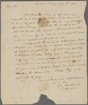 Letter from John Minor