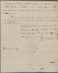 Letter from John G. Jackson