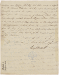 Letter from Henry Waddell