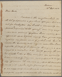 Letter from John Madison