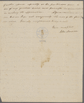 Letter from John Madison