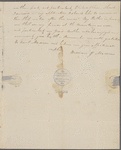 Letter from William Madison