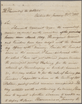 Letter from Benjamin Henry Latrobe