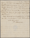 Letter from Benjamin Henry Latrobe