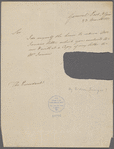 Letter from Gideon Granger