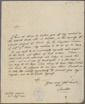 Letter from Daniel Lescallier