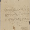 Letter from Levett Harris