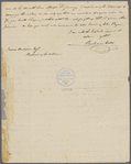 Letter from Richard Cutts