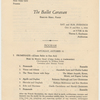 The Ballet Caravan: 1936 program at the Dance Center of the Young Men's Hebrew Association at 92nd St., New York City