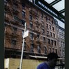 Block 446: North Moore Street between Hudson Street and Greenwich Street (south side)