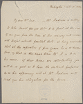 Letter from Dolley Madison to Elizabeth Parke Custis Law