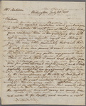 Letter from Benjamin Henry Latrobe to Dolley Madison